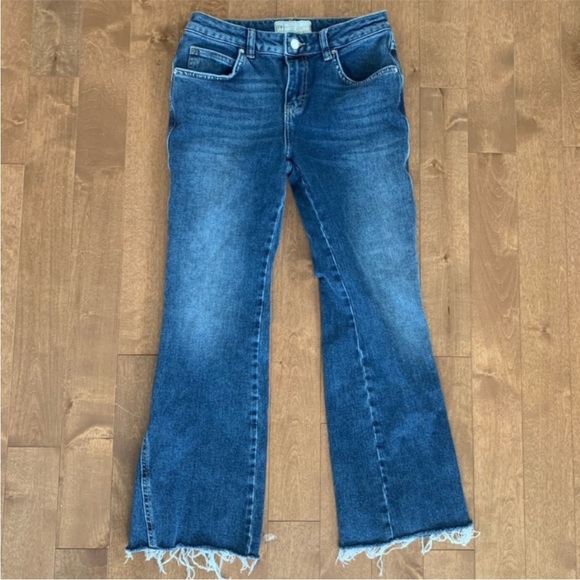 Free People Raw Hem Bootcut Flare Jeans - Picture 2 of 4